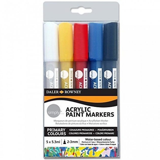 Маркеры акриловые Simply 5 цветов Daler rowney 126300903