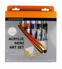 Краски акриловые Simply mini set Daler rowney 126500900