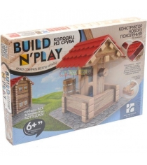 Деревянный конструктор build n play колодец из сруба Danko toys BNP-01-02...