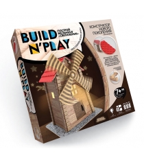 Конструктор build n play построй мельницу свет Danko toys BNP-01-03