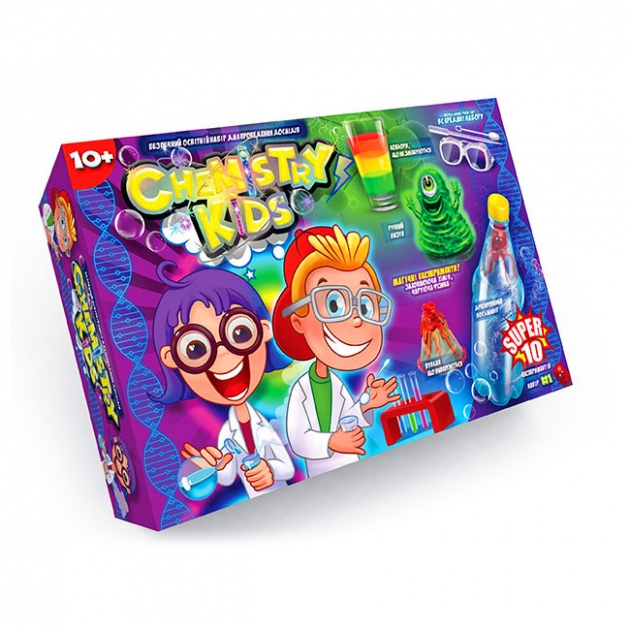 Набор для опытов chemistry kids 10 магических экспериментов Danko toys CHK-01-01