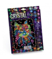 Набор для творчества crystal mosaic кот Danko toys CRM-01-02