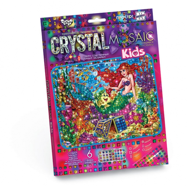 Алмазная мозаика Данко тойс без подрамника crystal mosaic kids CRMk-01-05