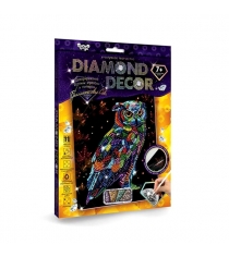 Алмазная мозаика Данко тойс без подрамника diamond decor сова DD-01-09