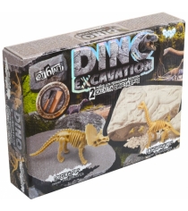 Набор для раскопок Данко тойс dino excavation трицератопс и брахиозавр DEX-01-01...