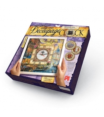 Набор для творчества decoupage clock с рамкой часы 1 Danko toys DKC-01-01