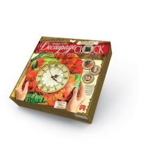 Набор для творчества decoupage clock 3 Danko toys DKC-01-08