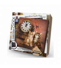 Набор для творчества embroidery clock котята Danko toys EC-01-03