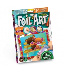 Аппликация цветной фольгой foil art мишки Danko toys FAR-01-08