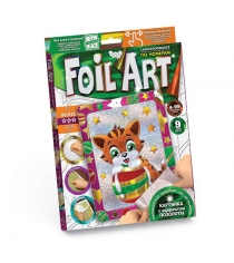 Аппликация цветной фольгой foil art тигренок Danko toys FAR-01-09...