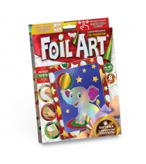 Аппликация фольгой foil art слоник Danko toys FAR-01-10