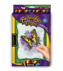 Набор для творчества художественная вышивка гладью бабочка Danko toys VGL-01-02