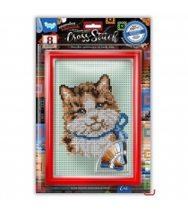 Набор для вышивания крестиком cross stitch киса Danko toys VKB-01-02...