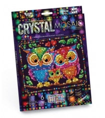 Набор творчества crystal mosaic совы Danko toys CRM-01-07