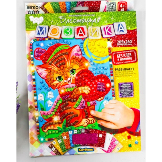 Набор мозаика котёнок Danko Toys БМ_02_02