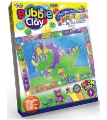 Витражная картина bubble clay дино Danko toys BBC-02-01