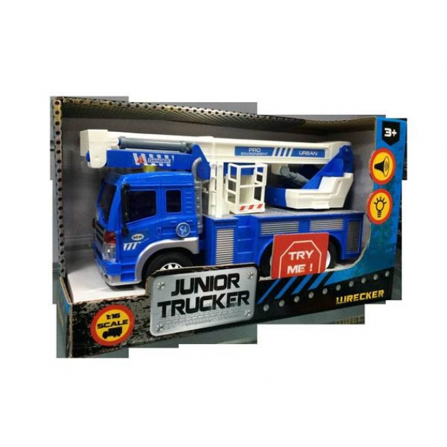 Инерционная машина junior tracker автокран 1:16 Dave Toys 33019