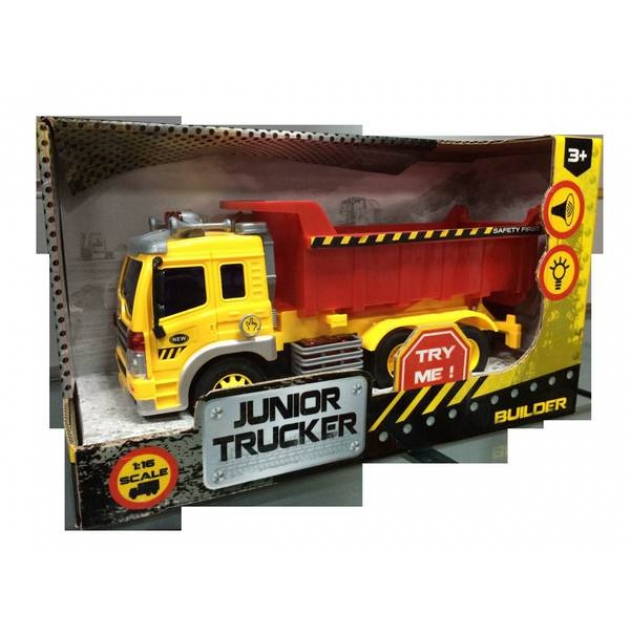 Инерционная машина junior trucker самосвал 1:16 Dave Toys 33024