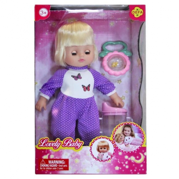 Кукла Defa любимый малыш 29 см 5063/purple