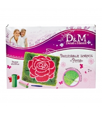 Набор для вышивания коврика роза Делай с мамой 43224...
