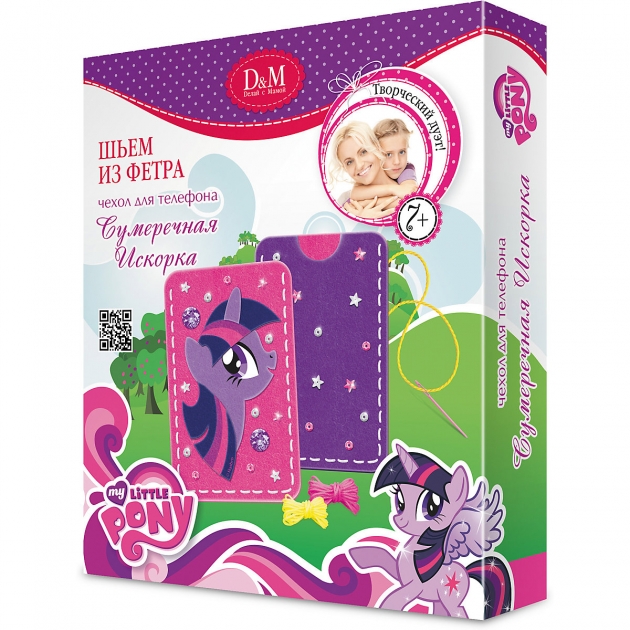 Набор для шитья чехла для телефона my little pony сумеречная искорка Делай с мамой 55148