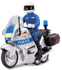 Полицейский мотоцикл фрикционный свет звук 15 см Dickie toys 3712004...