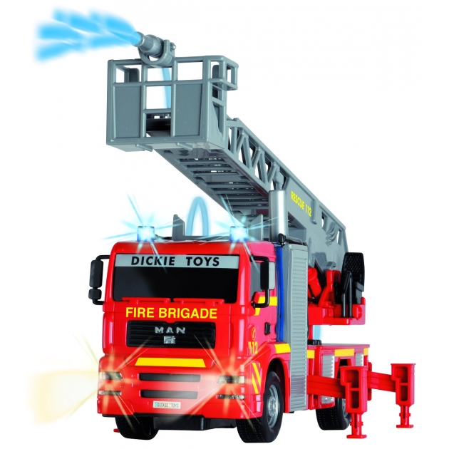 City fire engine пожарная машина свет звук брызгает водой 25 см Dickie toys 3715001