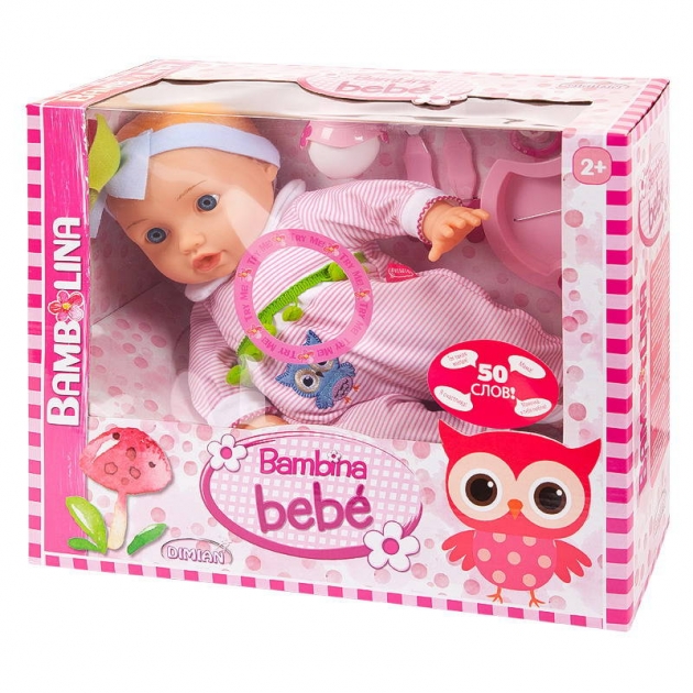 Кукла с аксессуарами для кормления bambina bebe 42 см Dimian BD1374RU-M33