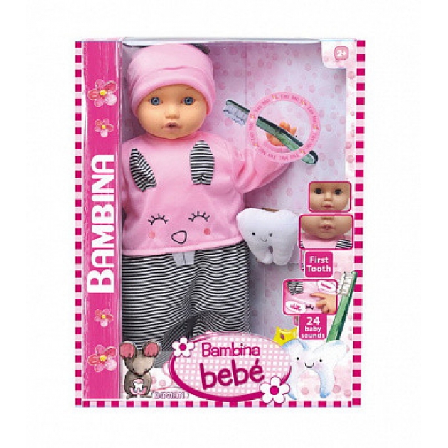 Кукла bambina bebe мой первый зуб 46 см Dimian BD1378-M30