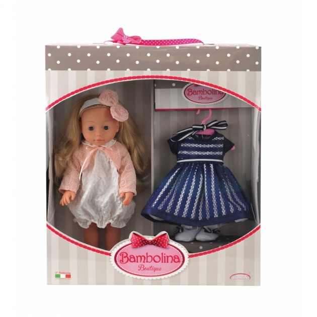 Кукла bambolina модница с вечерним платьем 40 см Dimian BD1619