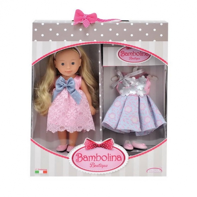 Кукла bambolina модница с праздничным платьем 30 см Dimian BD1622