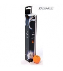 Мяч для настольного тенниса DONIC T-ONE, оранжевый (6 шт) 618198
