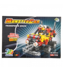 Пластиковый конструктор monster car 3d 175 дет Dragon toys Г37015