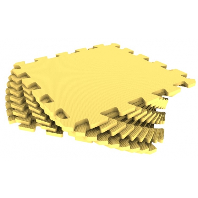 Мягкий пол универсальный желтый 30x30 см 9 деталей Eco cover 33МП/3005