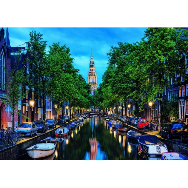 Пазл сумерки на канале в амстердаме 1500 деталей Educa 16767