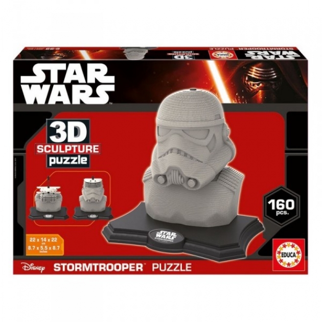 Скульптурный 3d пазл star wars штурмовик 160 дет Educa 16969educa