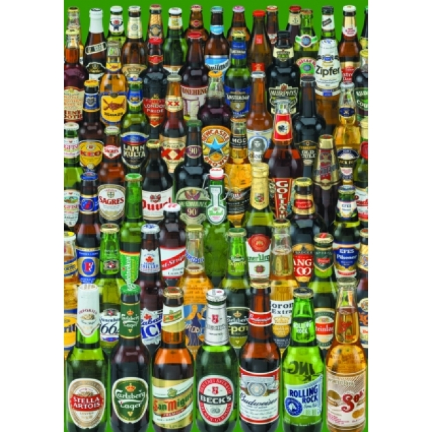 Пазл коллекция бутылок пива 1000 элементов Educa 12736