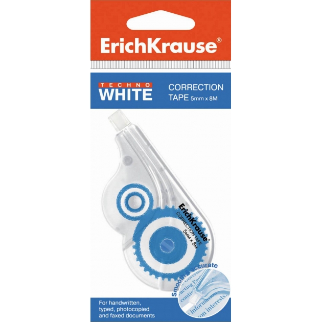 Корректирующая лента techno white Erich Krause 21886