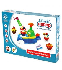 Игровой набор с тестом для лепки фабрика пирожных Фабрика фантазий 120-59889...