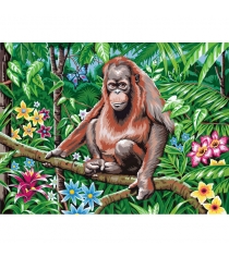 Картина по номерам орангутанг на ветке 30 х 40 см Фабрика Творчества KA002...