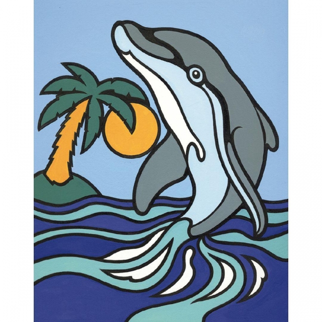 Картина по номерам дельфин 30 х 40 см Фабрика Творчества КА016