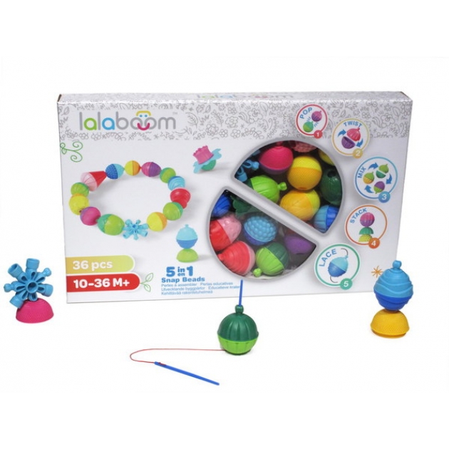 Игрушка развивающая 5 в 1 lalaboom 36 предметов Fat Brain Toys BL300