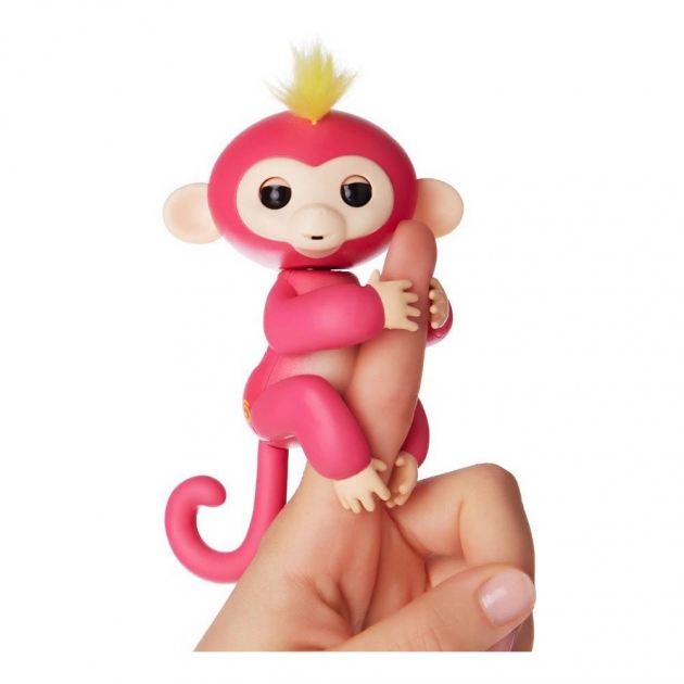 Fingerlings Ручная обезьянка Белла розовая 12 см 3705A интерактивная игрушка робот WowWee