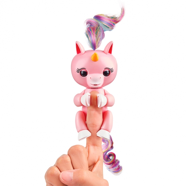 Fingerlings Единорог Гемма розовая 12 см 3707 интерактивная игрушка робот WowWee