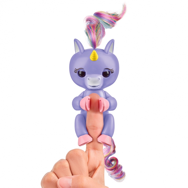 Fingerlings Единорог Алика пурпурный 12 см 3709 интерактивная игрушка робот WowWee