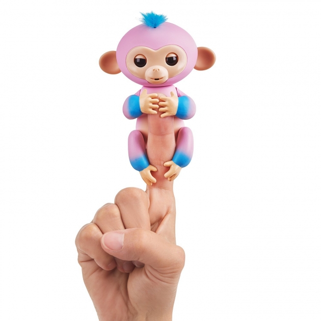 Fingerlings Обезьянка Канди розовая и голубая 12 см 3722 интерактивная игрушка робот WowWee
