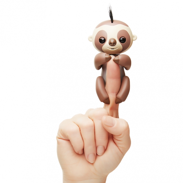 Fingerlings Ленивец Кингсли коричневый 12 см 3751 интерактивная игрушка робот WowWee