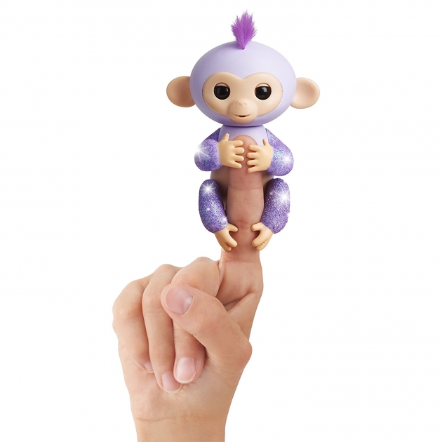 Fingerlings Обезьянка Кики светло пурпурная 12 см 3762 интерактивная игрушка робот WowWee