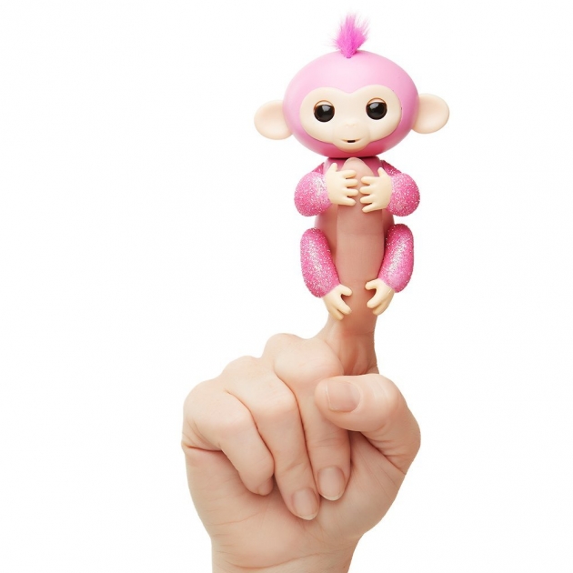 Fingerlings Обезьянка Роза розовая 12 см 3764 интерактивная игрушка робот WowWee