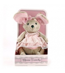 Мышка lady mouse зефирка в розовом платье Fluffy Family 681202...